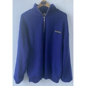 Descente Wool Sweater Mens Large Comfort